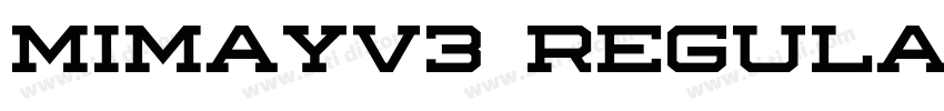 mimayv3 Regular字体转换